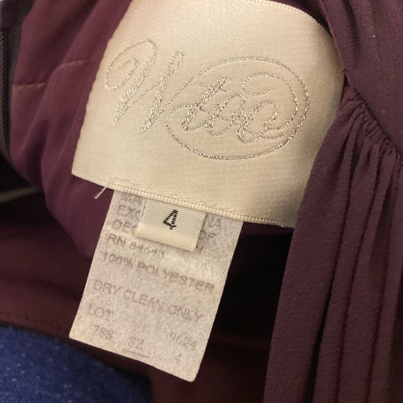 3 Plum Wtoo Bridesmaid Dresses Size 0, 4 & 14 - Picture 4 of 10